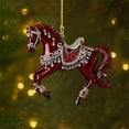 thumbnail image 2 of Rhinestones Horse Ornament, Year Of The Horse Gifts, 2d Flat Horse Ornament, Acrylic Horse Ornament, Hanging Decoration, Tree Decor Ornament, Horse Gifts for Horse Lovers, 2 of 7
