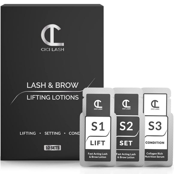 Lociones para estiramiento de pestañas y laminación de cejas CICI Lash, 10 juegos