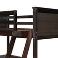 thumbnail image 6 of Harper & Bright Designs High Twin size Loft Bed with and Desk, Wooden Loft Bed Frame with Storage Shelves, Espresso, 6 of 13