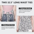 thumbnail image 6 of Light Dark Floral Burst Pattern Apron-Garden Aprons for Women with Pockets-Cotton Linen Waterproof Kitchen Cooking Gardening Aprons Adjustable for Kitchen,Cooking,BBQ and Salon 33x27 Inch, 6 of 7