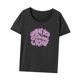 thumbnail image 5 of Camiseta de cuello redondo para mujer, camiseta informal de manga corta a la moda para senderismo, compras L, 5 of 8