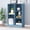 Bright Blue, variant on IOTXY 3 Tier 10 Cubes 55 Inch Wide Bookcase Display Cabinet with Base, Bright Blue