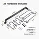 thumbnail image 2 of Coffee Mug Holder for Wall: 17-Inch Black Coffee Bar Cup Hanger Hooks - Hanging Coffee Cup Rack Storage Organizer 2Pcs, 2 of 5