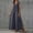 *Dark Gray, variant on ClodeEU Women's V Neck Sleeveless Maxi Dress with Side Slit, Casual Solid Color Loose Flowy Dress Army Green,Women's Plus L