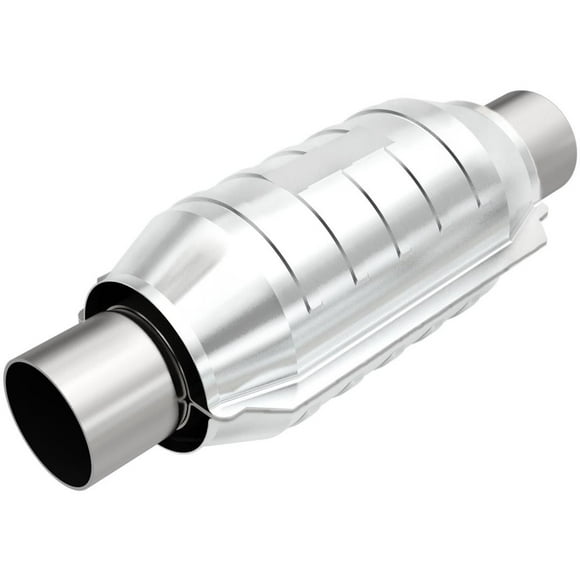 Magnaflow 48 State Converter Catalytic Converter 54305 Universal 48 State; 5-1/8 Inch Diameter Stainless Steel Case; Single 2-1/4 Inch Slip Fit Inlet; Single 2-1/4 Inch Slip Fit Outlet