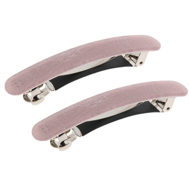 Barrette automática Sunnimix estilo francés Acetato rosa 8,5 x 1,5 cm