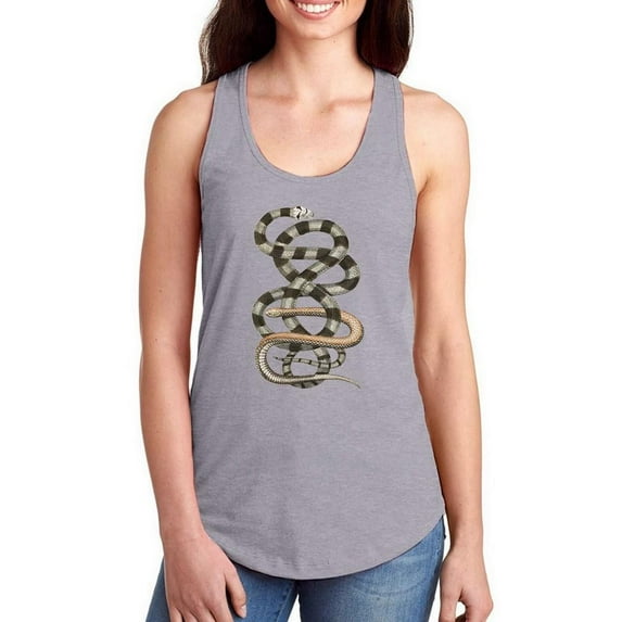 Antique Snakes I. Racerback Tank Women -Vision Studio Designs, Female x-Small