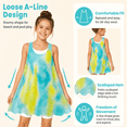 thumbnail image 3 of Girls Swim Cover Up for Swimwear Knit Kids Summer Beach Bathing Suit Coverup Cami Dress for Size 4-7Y, 3 of 7