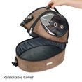 thumbnail image 6 of SUSSEXHOME Pets Small Pet Carrier for Small Dogs and Cats - Waterproof Pet Travel Bag with Clear Window - Adjustable Strap Pet Carrier for Cat Travel Bag - 15.7 x 17.3 x 11.8 Inch - Brown, 6 of 8