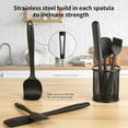 thumbnail image 6 of VONTER Rubber Spatula Set Heat Resistant bpa Free, Not Fade and No Taste Silicone Cooking Utensils, Dishwasher Safe black Silicone Spatula Baking., 6 of 7