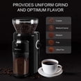 thumbnail image 3 of Secura Conical Burr Coffee Grinder, Electric Coffee Grinder with 18 Grind Settings, Adjustable Burr Mill Coffee Bean Grinder for 2-10 Cups, 3 of 8