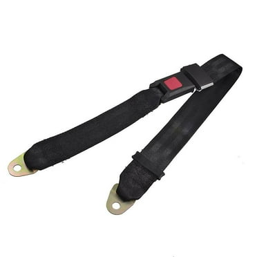 Black Adjustable Two Point Auto Car Safety Belt Lap Seatbelt