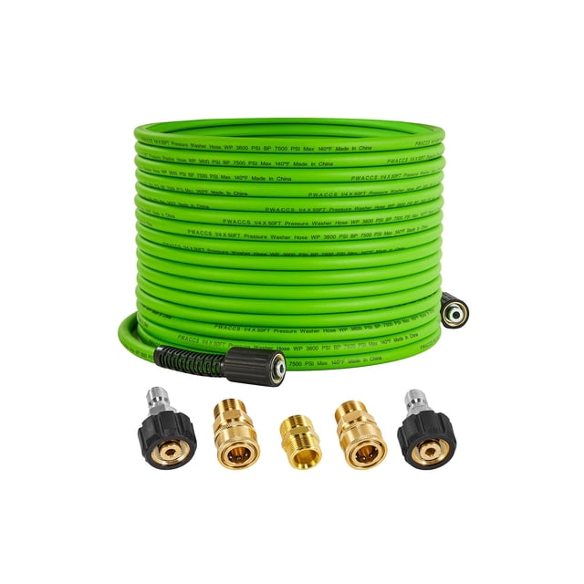Manguera para lavadora a presión PWACCS 3600 PSI, 15 m x 6 mm con conectores M22