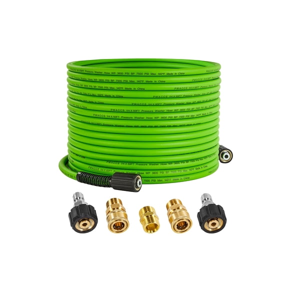 Manguera para lavadora a presión PWACCS 3600 PSI, 15 m x 6 mm con conectores M22