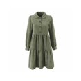 thumbnail image 1 of Guardurnaity de camisa de manga larga para niña, vestido portátil de manga larga de otoño, ropa informal de pana para oficina, escuela, fiesta, Vestidos S Guardurnaity AP013817-02, 1 of 1