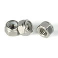 thumbnail image 4 of ORUYROP 1/4-20 Nylon Insert Hex Lock Nuts Locknuts, Stainless Steel 18-8 (A2-70), Plain Finish, 50 PCS by, 4 of 7