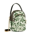 thumbnail image 7 of FORMRS Crossbody Bag for Women Shoulder Cell Phone Purse with Zipper, Green Floral, 7 of 7