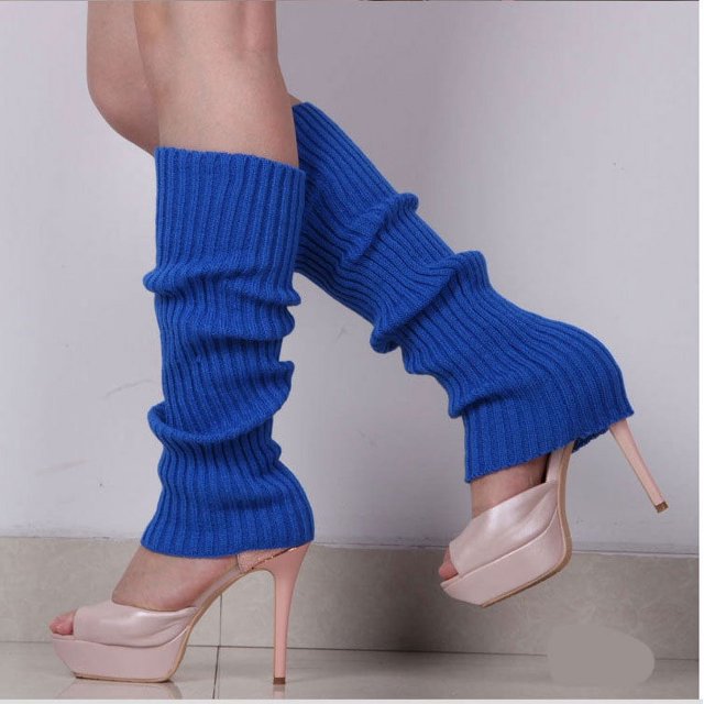 Calcetines de lana cálidos para mujer, de invierno, de color sólido, para piernas de adultos, calcetines de pelo coreano, otoño e invierno, de punto, con cubierta para los pies
