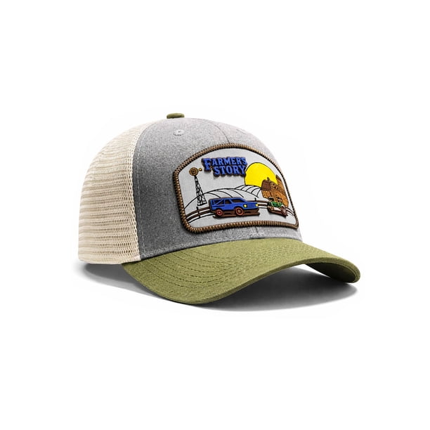 Knite Gorra Barn Blue Trucker Agro Diseño Campirano Malla Transpirable