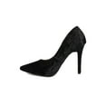 thumbnail image 4 of New Women Qupid Milia-01 Velvet Pointy Toe Stiletto Pump, 4 of 5