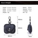 thumbnail image 2 of Crazy Horse Funda de cuero genuino para auriculares compatible con AirPods Pro, funda de viaje de cuero suave y duradero con llavero, rojo, 2 of 5