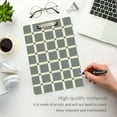 thumbnail image 5 of ALAZA Plastic Clipboard A4 Letter Size Decorative Clipboards for Students Women Men 9" x 12.5" Checkered Grid-d7, 5 of 6