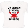 thumbnail image 4 of Inktastic Mamaw Papaw Love Me Boys or Girls Long Sleeve Baby Bodysuit, 4 of 5