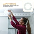 thumbnail image 2 of Luxshiny 24pcs Lampshade Adapter Ring For Home Lighting Plastic, 2 of 8