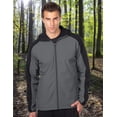 thumbnail image 3 of Tri Moutnain Men's Soft Shell Jacket with Zip Up Hood Water Resistant Coat 2x 3x & 4x, 3 of 5