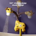 thumbnail image 3 of Juguete de baño para bebé, cabezal de ducha, jirafa y 3 animales, juguetes flotantes, bomba de agua para bañera, niños de 1, 2, 3 y 4 años, 3 of 5
