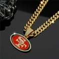 thumbnail image 3 of Hip Hop Cuban Chains letters SF Pendant Necklace With 13mm Miami Cuban Chain Iced Out Bling HipHop Necklaces Fashion Jewelry, 3 of 9
