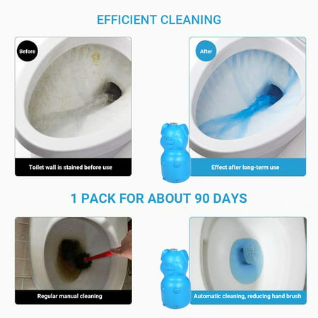 Automatic Toilet Bowl Cleaner Blue Cleaning with Natural Plant Toilet ...