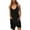 Black, variant on MSJUHEG Jumpsuits For Women One Piece Jumpsuits For Women Womens Sleeveless Rompers Loose Spaghetti Strap Shorts Jumpsuit With Pockets Womens Jumpsuit Army Green L