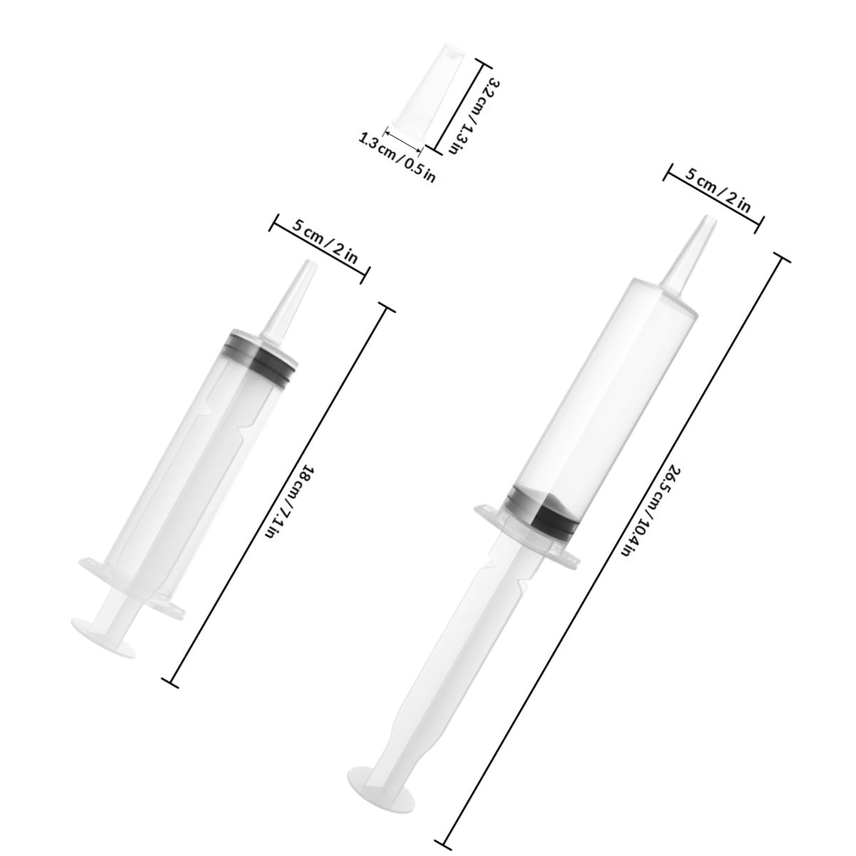 DEEPCRAFF 25-Piece Assorted Reusable Syringes Set for and Celebrations, Multi-Use Injector Kit