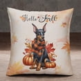 thumbnail image 2 of Hello Fall Doberman Pinscher Scarf Welcome Autumn with Leaves Pumpkins Pillowcase Double Sided Doberman Dog Lover Gifts Pillow Case Covers - 00011, 2 of 3