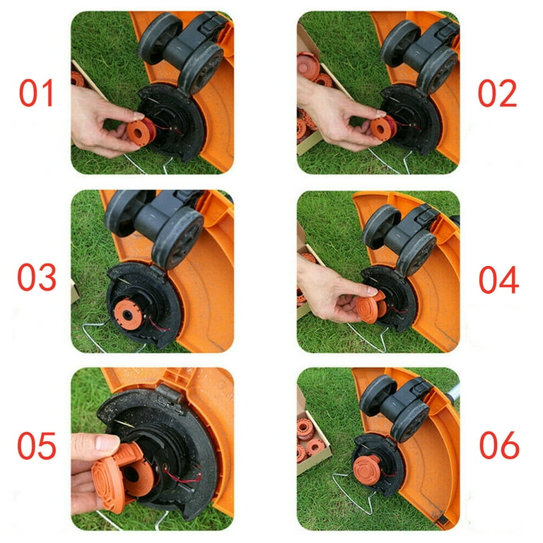 12 Pack Replacement Spool Line String Trimmer For Worx WG150 151