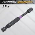 thumbnail image 3 of Uxcell 2pcs T40 Torx Impact Screwdriver Bit 1/4" Hex Shank 3" Long Magnetic No Hole, 3 of 7