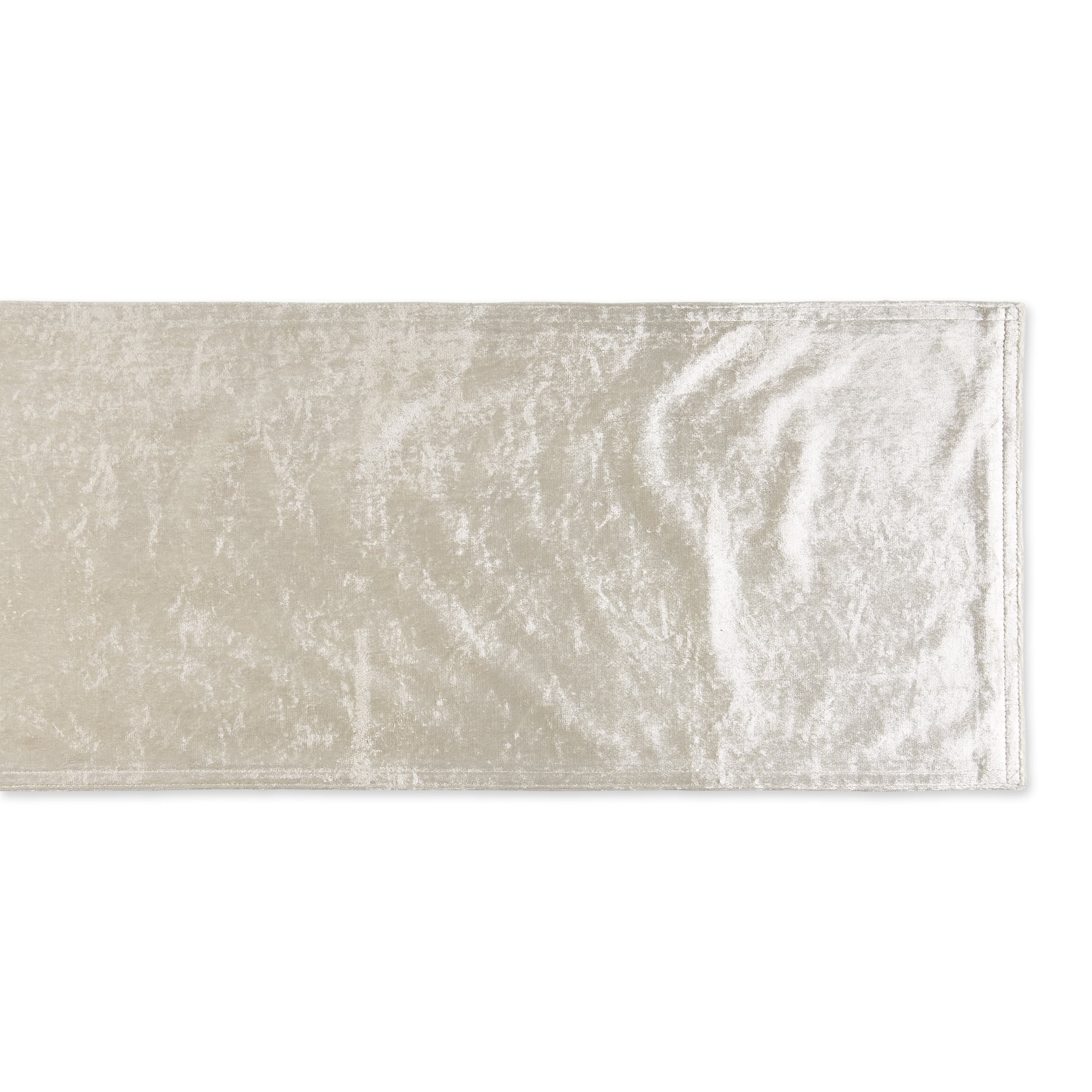 Cream Velvet Table Runner 14x108
