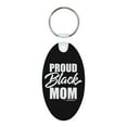 thumbnail image 3 of ThisWear Mom Gifts for Women Proud Black Mom 2-Pack Aluminum Oval Keychain, 3 of 3