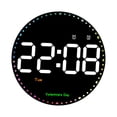 thumbnail image 4 of Reloj de pared digital LED Reloj electrónico con control remoto Pantalla de retroiluminación automática Reloj despertador colgante Reloj de pared, 4 of 8