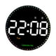 thumbnail image 4 of Reloj de pared digital LED Reloj electrónico con control remoto Pantalla de retroiluminación automática Reloj despertador colgante Reloj de pared, 4 of 8