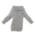 thumbnail image 4 of Suéter informal de punto de gran tamaño con cuello redondo y manga larga para mujer, escala 1/6 gris, 4 of 7