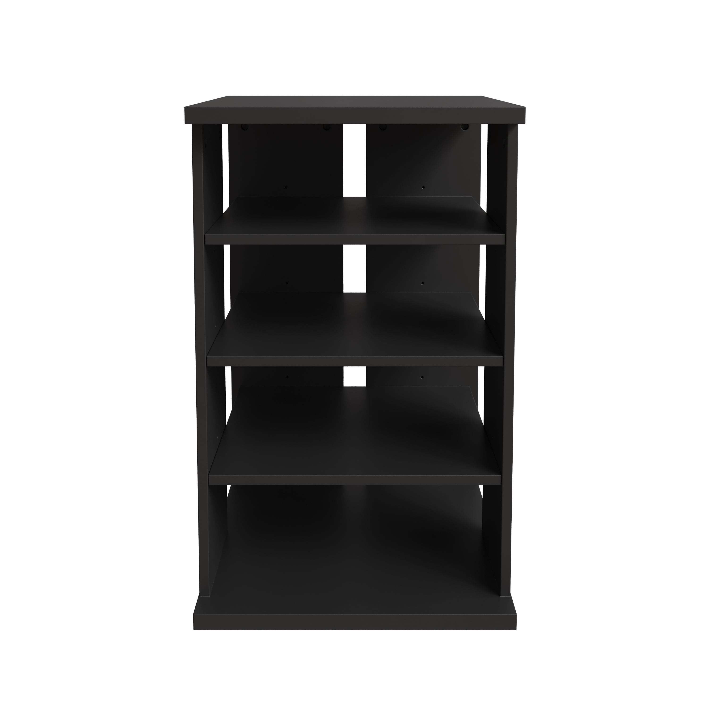 Nexera Jasper 4-Shelf Audio Tower Bookcase, Black
