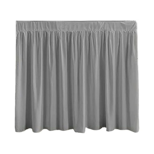 Solid Color Ruffled Bedspread Make the Dormitory More Beautiful Bed Skirt Unique Curtain and Room Decoration White 32 Inches