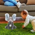thumbnail image 1 of Juguete Musical de peluche para bebé, juguete de animado que , Animal realista Adorable, juguete de peluche para bebé para de expr orejas azules, 1 of 8