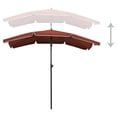thumbnail image 2 of vidaXL Garden Parasol with Pole 200x130 cm Terracotta, 2 of 3