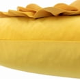 thumbnail image 6 of JWH 3D Yellow Velvet Square Flower Pillow Covers with 3D Peony Floral Applique for Room Decoration 18x18inch, 6 of 9