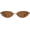 Brown / Brown, variant on Retro Oval  Eye Sunglasses for Women Men, Small Slim  UV400 Sunnies AP3730