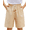 Khaki, variant on Arshiner Boys Linen Shorts with Elastic Waist Breathable Summer Beach Shorts for Kids