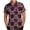Khaki, variant on Mens Mardi Gras Shirt Mask Graphic Tee Button Down Short Sleeve Blouse Summer Hawaiian Shirts Carnival Festival Outfits Men